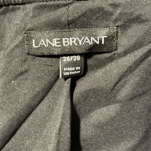 Lane Bryant Women's Plus Size 26/28 Floral Bomber Jacket Black - Picture 3 of 10